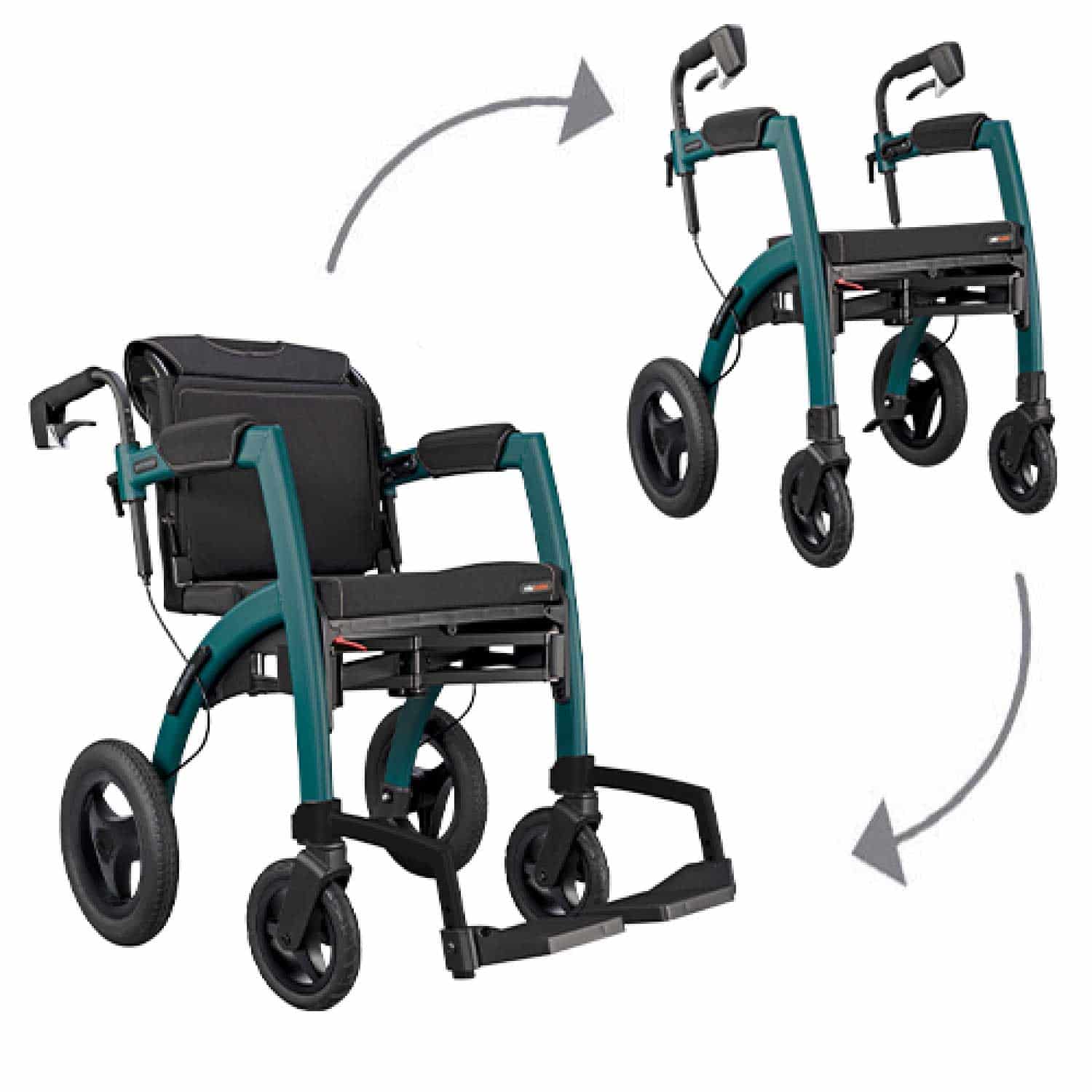 Rollz Motion Performance Rollator with Pneumatic Tyres - Rollz
