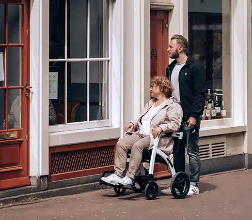 2 in 1 rollator wheelchair