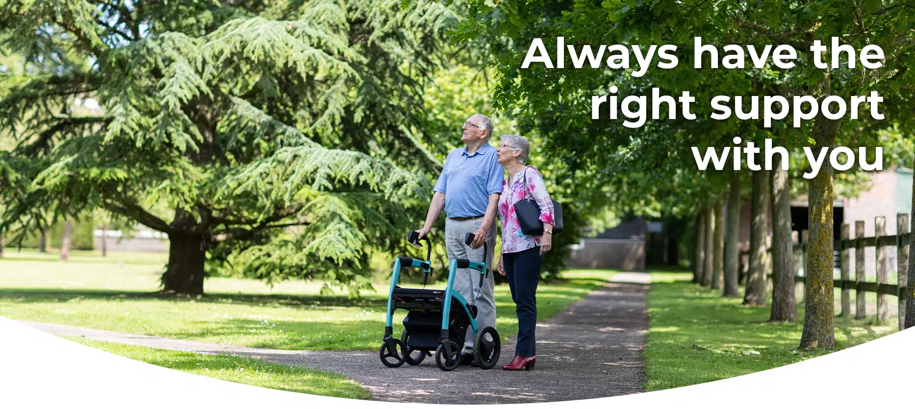 rollator and wheelchair